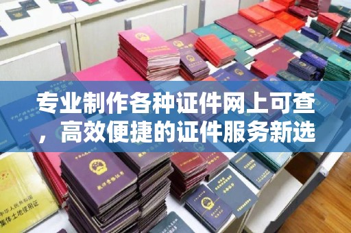 埌东专业制作各种证件网上可查，高效便捷的证件服务新选择