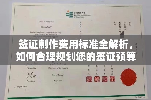 埌东签证制作费用标准全解析，如何合理规划您的签证预算？